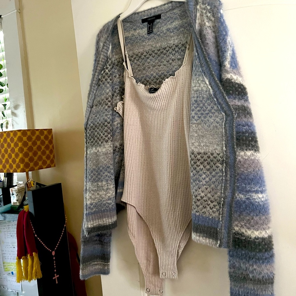Forever 21 Sweater and undershirt body suit bundle